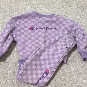 Champion Lavender Checkered Set
